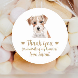 Personalized Dog Wedding Favour Stickers