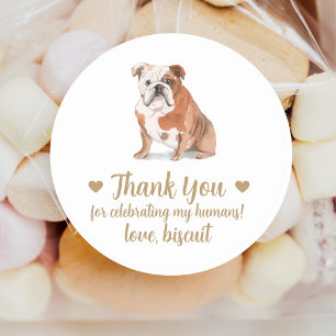 Personalized Dog Wedding Favour Stickers