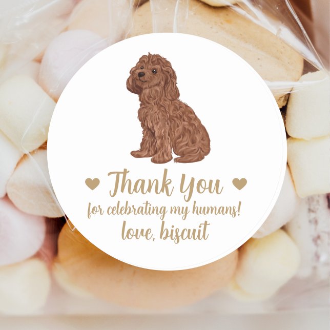 Personalized Dog Wedding Favour Stickers (Creator Uploaded)