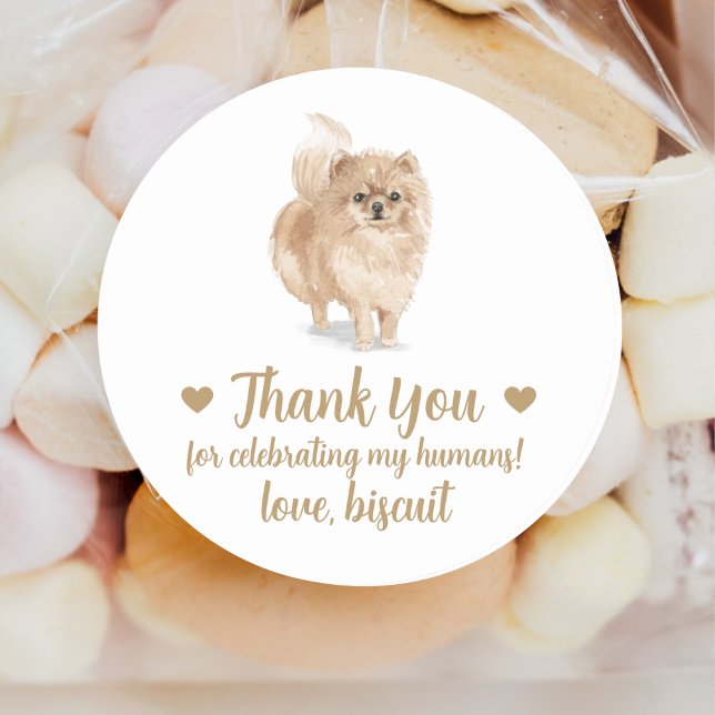 Personalized Dog Wedding Favour Stickers (Creator Uploaded)