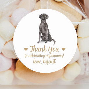 Personalized Dog Wedding Favour Stickers