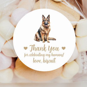 Personalized Dog Wedding Favour Stickers