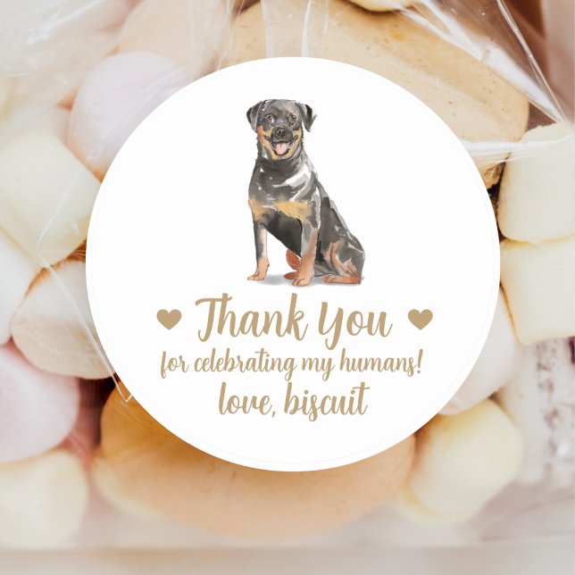 Personalized Dog Wedding Favour Stickers (Creator Uploaded)
