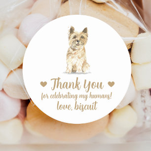Personalized Dog Wedding Favour Stickers