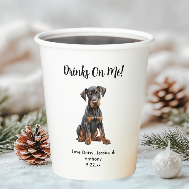 Personalized Dog Wedding Paper Cups (Creator Uploaded)