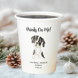 Personalized Dog Wedding Paper Cups