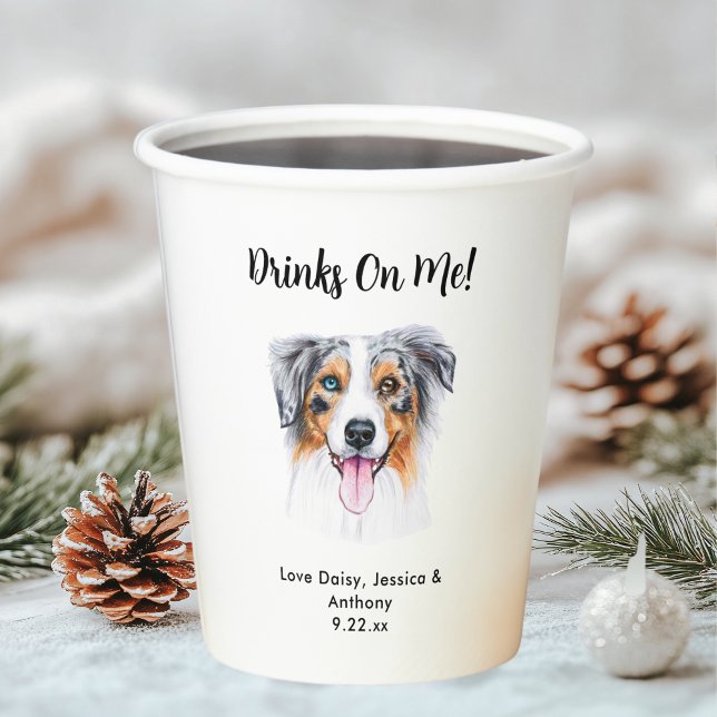 Personalized Dog Wedding Paper Cups (Creator Uploaded)