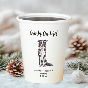 Personalized Dog Wedding Paper Cups