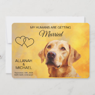 Personalized Dog Wedding Save The Date CInvitation Invitation