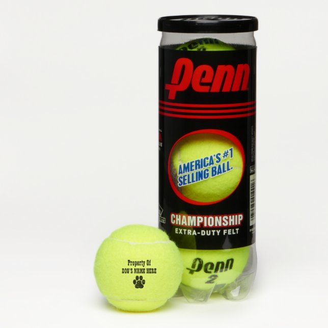 Personalized Dog's Name Tennis Balls (Box)