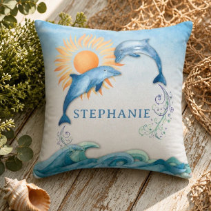 Personalized Dolphin Pillow