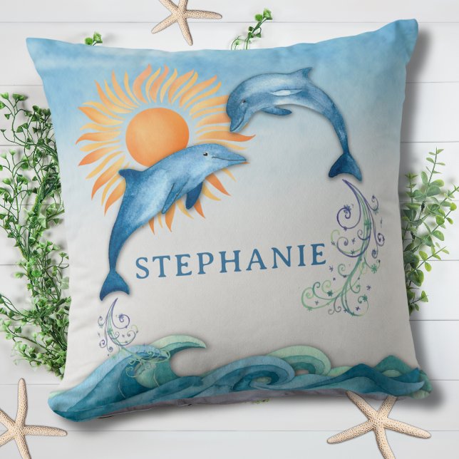 Personalized Dolphin Pillow (Creator Uploaded)