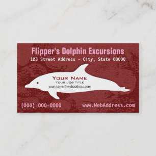 Personalized Dolphin Tour Coastal Excursions Business Card