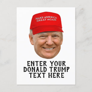 PERSONALIZED DONALD TRUMP MAGA POSTCARD