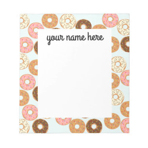 Personalized Donuts Notepad