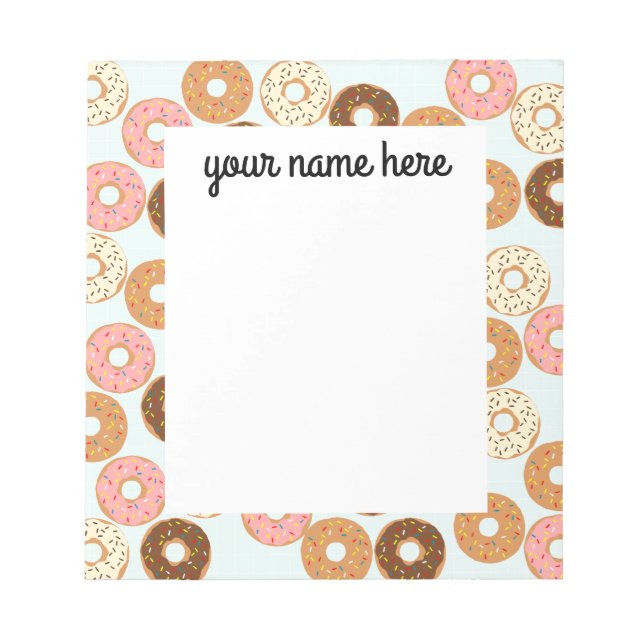 Personalized Donuts Notepad (Front)