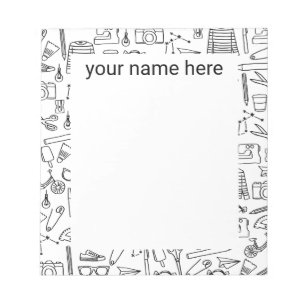 Personalized Doodle Drawings Notepad