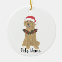Personalized Doodle (Golden Red Apricot) Ornament