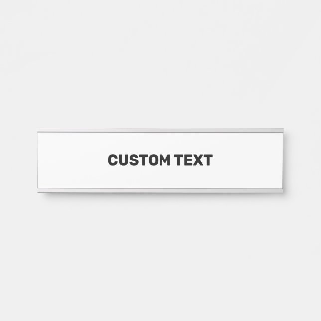 personalized door sign with your custom text (Front)