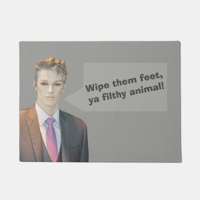 Personalized Doormat - Add Text - (Custom Colour) (Front)