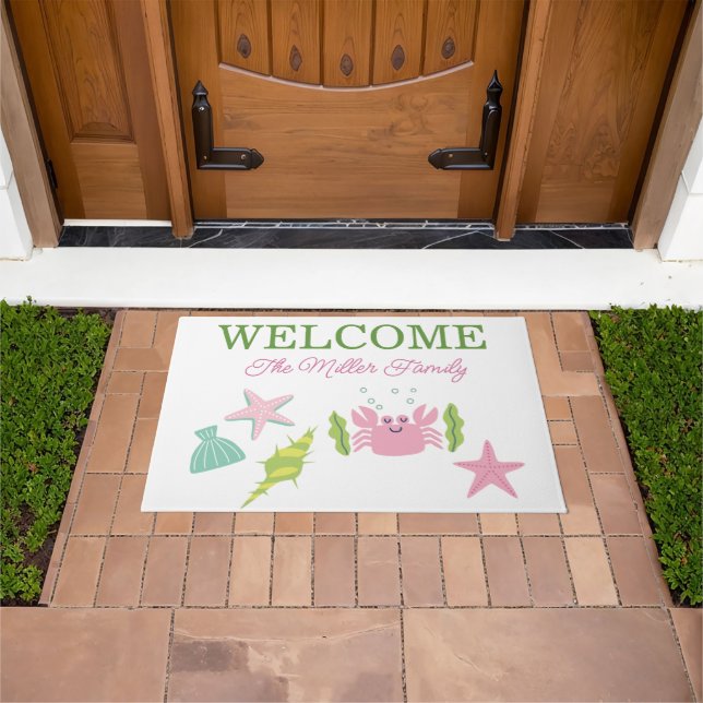 Personalized doormat beachy personalized (Outdoor)