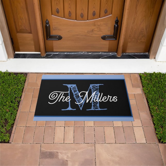 Personalized doormat blue (Outdoor)