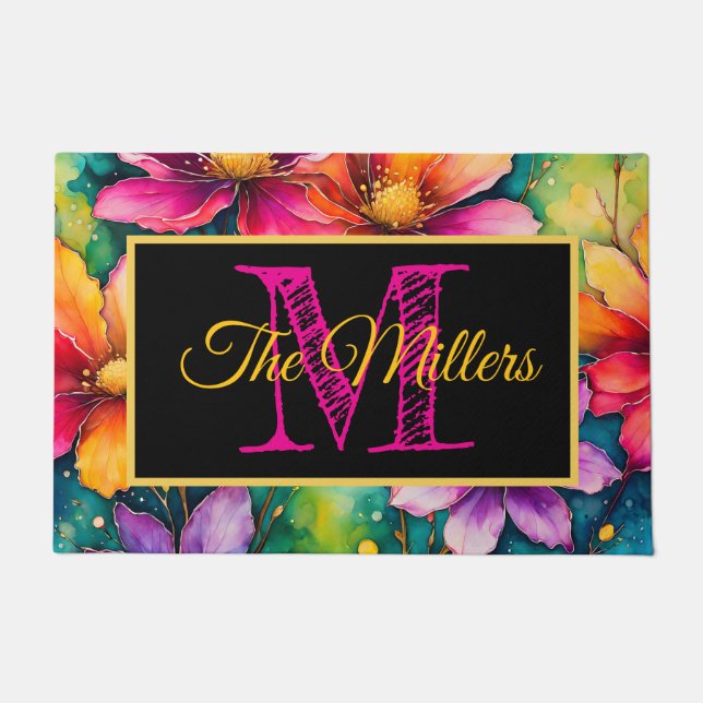 Personalized doormat colourful (Front)