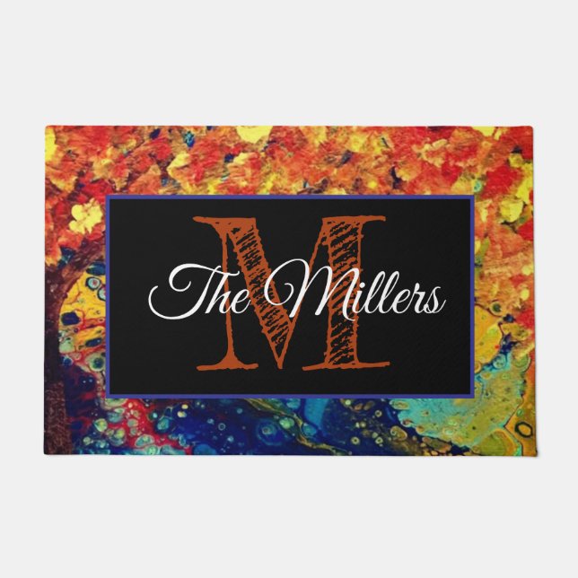 Personalized doormat colourful (Front)