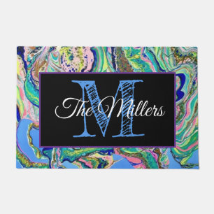 Personalized doormat colourful