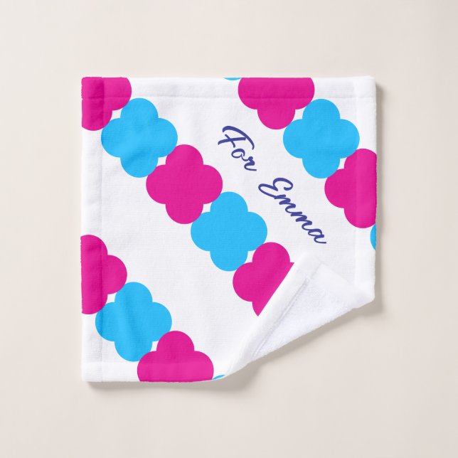 Personalized Dopamine Colours Custom Name For Her Wash Cloth (Wash Cloth)