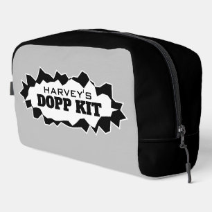 Personalized dopp kit toiletry travel bag for men