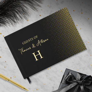 Personalized Dot Gradient Foil Guest book