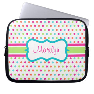Personalized Dot Laptop Case