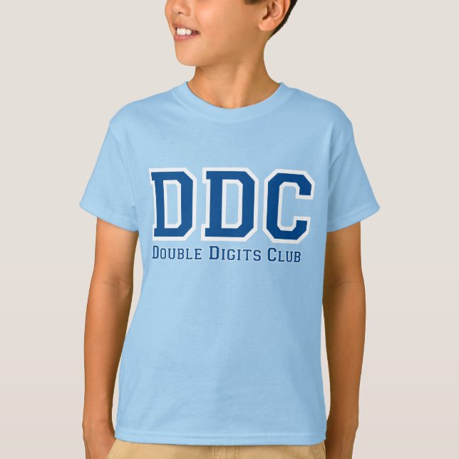Personalized DOUBLE DIGITS CLUB #10 BIRTHDAY Tee (Front)