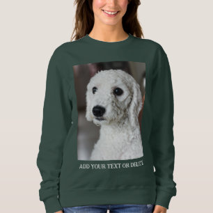 Personalized Double Sided Photo Text  Sweatshirt