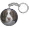Personalized Double Sided Puppy Dog Pet Key chain
