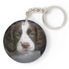 Personalized Double Sided Puppy Dog Pet Key chain