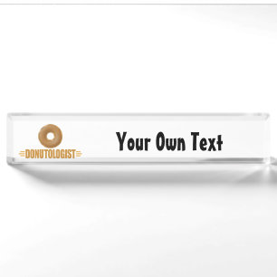 Personalized Doughnut Nameplate