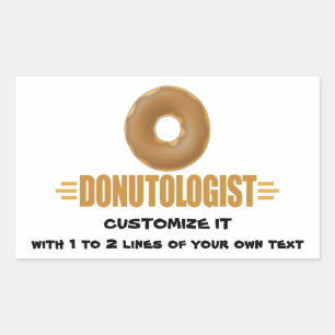 Personalized Doughnut Sticker