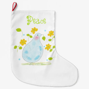 Personalized Dove peace Christmas Stocking