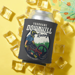 Personalized Downhill Racing Mountain Bike Trail   Can Cooler