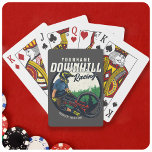 Personalized Downhill Racing Mountain Bike Trail  Playing Cards<br><div class="desc">Personalized Mountain Bike Downhill Racing,  rugged trail riding design. Customize with your Name or Custom Text!</div>