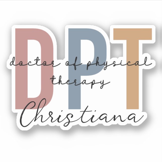 Personalized DPT Doctor of Physical Therapy  (Front)