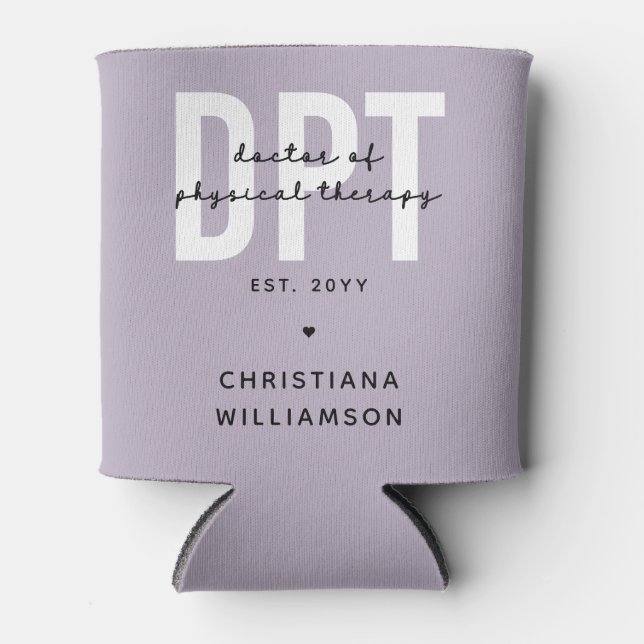 Personalized DPT Doctor of Physical Therapy Can Cooler (Front)