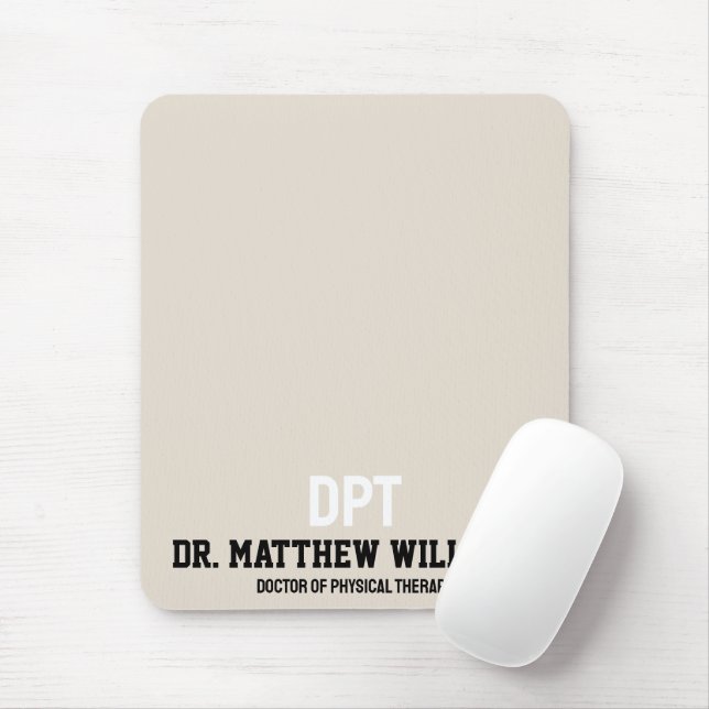 Personalized DPT Doctor of Physical Therapy Gift Mouse Pad (With Mouse)