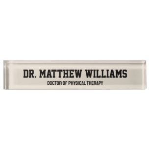 Personalized DPT Doctor of Physical Therapy Gift Nameplate