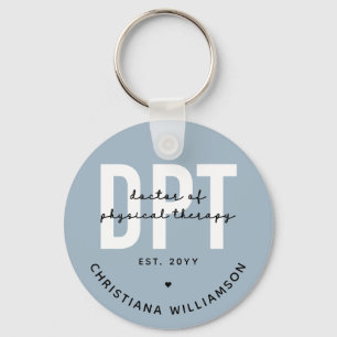 Personalized DPT Doctor of Physical Therapy Keychain