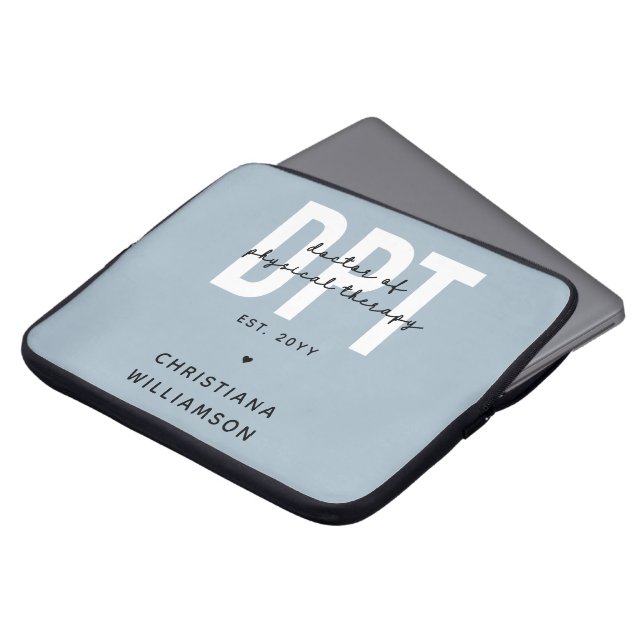 Personalized DPT Doctor of Physical Therapy Laptop Sleeve (Front Top)