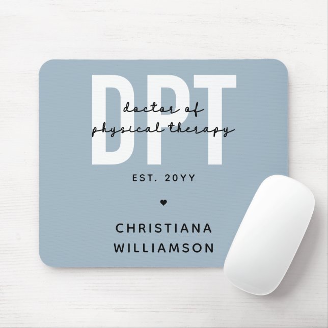 Personalized DPT Doctor of Physical Therapy Mouse Pad (With Mouse)