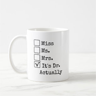 Personalized DR Graduation Mug, New Doctor Gift Coffee Mug